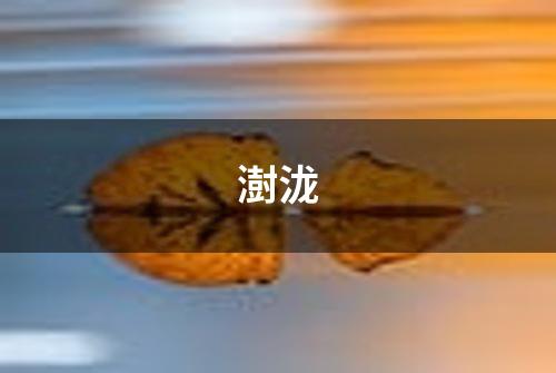 澍泷